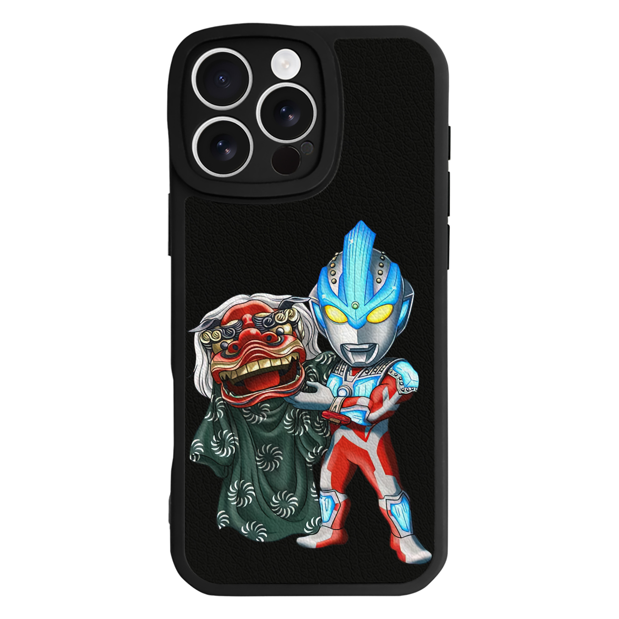（画像用） ウルトラマン Ultraman 【iPhone 16シリーズ対応】シリコンスマホケース（レザー調） 材質：シリコン